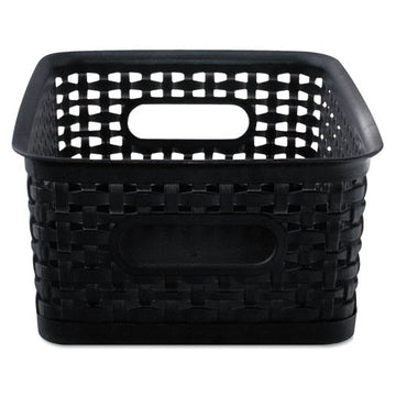 Advantus Weave Bins, 9.88 X 7.38 X 4, Black, 3-pack freeshipping - TVN Wholesale